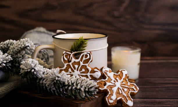 istock delicious christmas cookies coffee cup, branch 1360583364