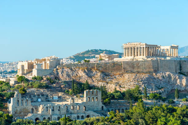 istock Acropolis with Parthenon temple in Athens, Greece 1360599800