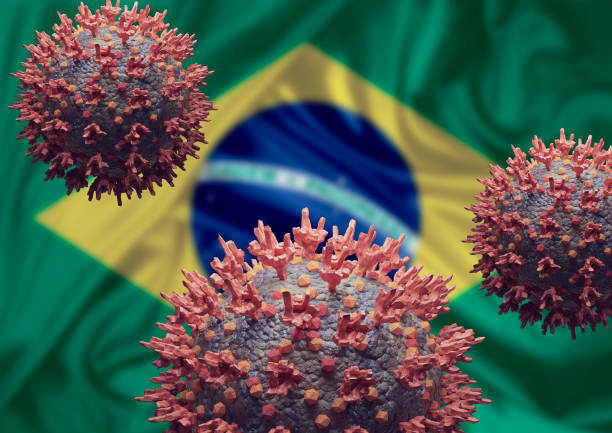 istock Omicron virus mutation and new strain from Brazil 1360606202