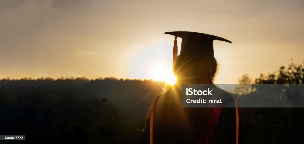 Graduation. Congratulations on the day of graduation at the university. Graduation Stock Photo