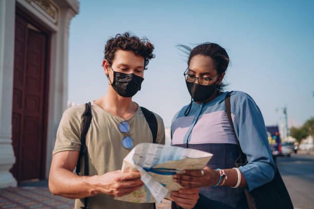 istock Tourists sightseeing the city 1360624645