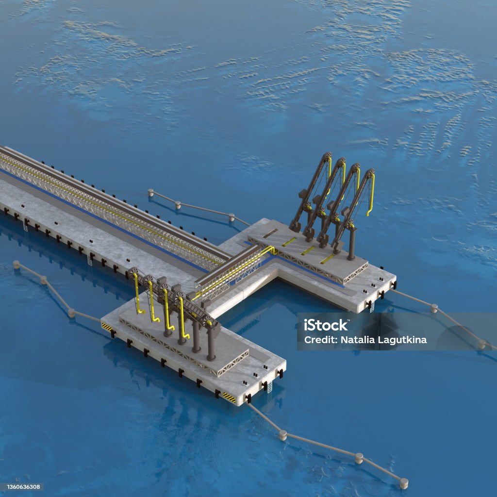 Fuel Berth Examples Gas Berth 3drendering Stock Photo - Download Image Now - Liquefied ...