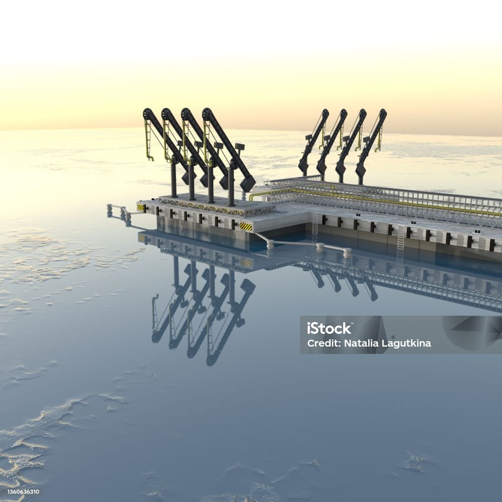 Fuel Berth Examples Gas Berth 3drendering Stock Photo - Download Image Now - Built ...