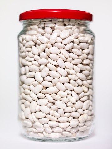 A jar of legumes