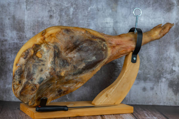 istock spanish acorn-fed iberian ham 1360641786