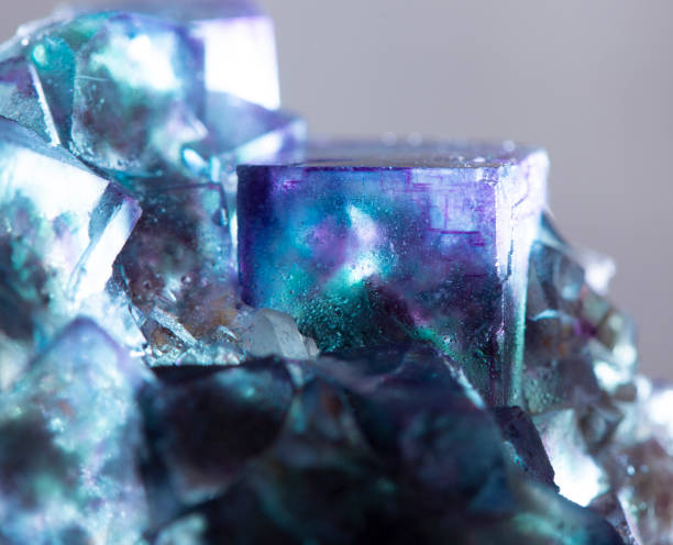 istock fluorite mineral specimen stone rock geology gem crystal 1360642028