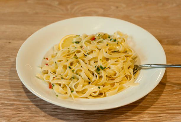 istock Lemon Pasta or Tagliatelle al Limone 1360643923