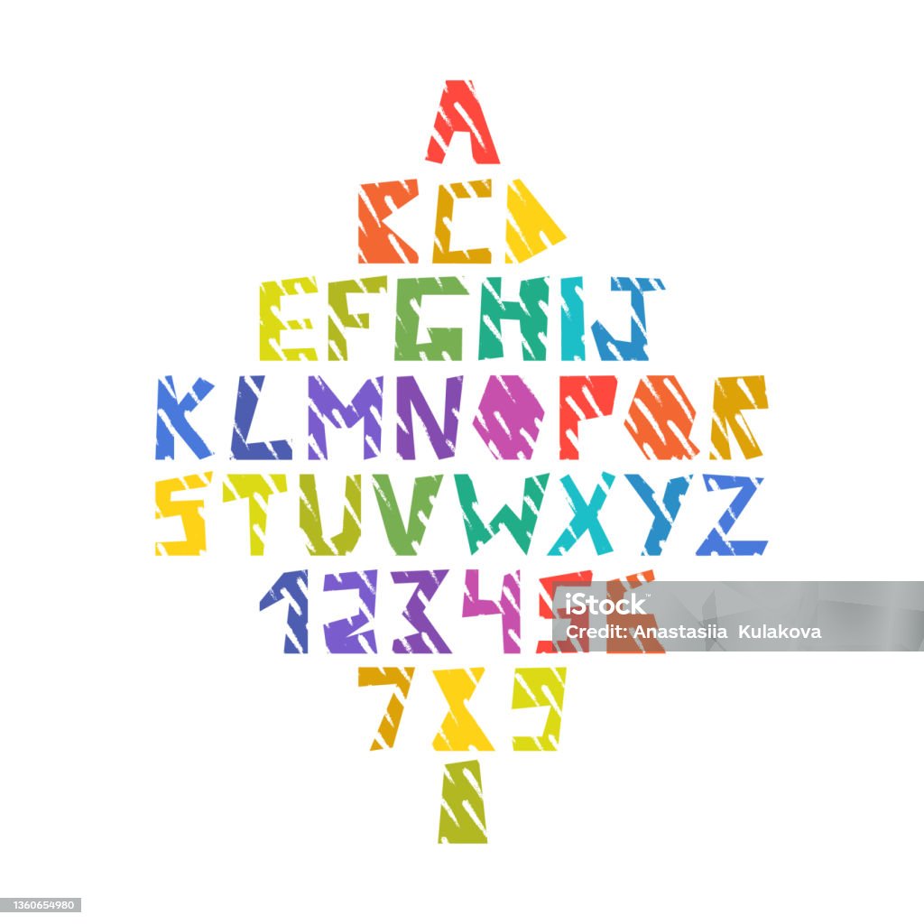 Vector Unique Alphabet Stock Illustration - Download Image Now ...