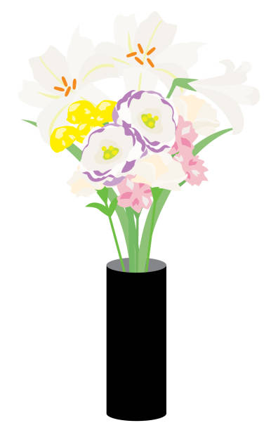 The offering flower of Buddhism. Bouquet of the Buddhism. first day of spring 2021 stock illustrations