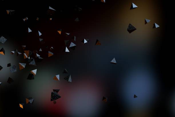 istock Abstract 3D Rendering of Flying Particles. 1360664317