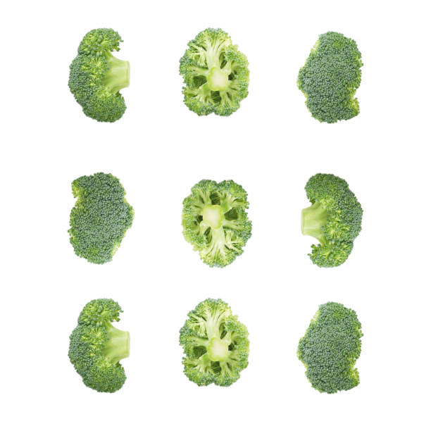 istock Collections of Fresh broccoli isolated on white background 1360666687