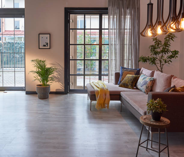istock home modern home office and decorative living room style. 1360666799