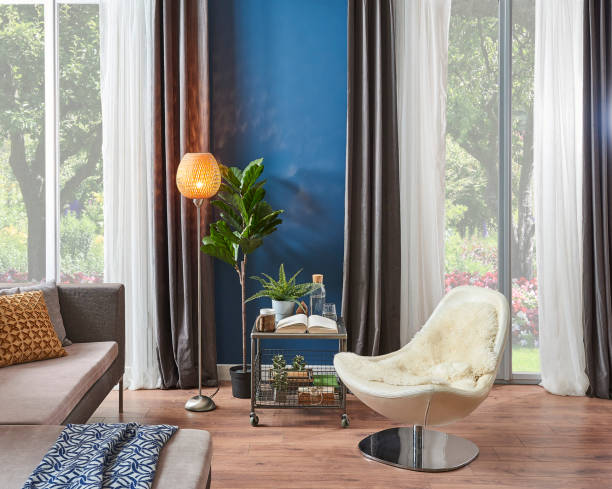 istock home modern home office and decorative living room style. 1360667758