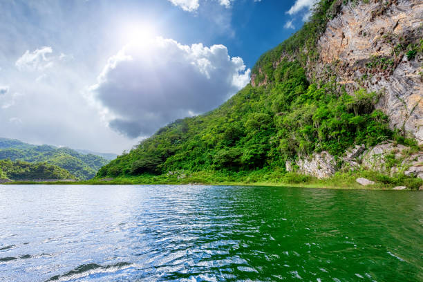 Natural beauty of the Hanabanilla natural reserve area in Villa Clara province, Cuba