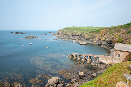 The old lifeboat station at The Lizard Point in Cornwall