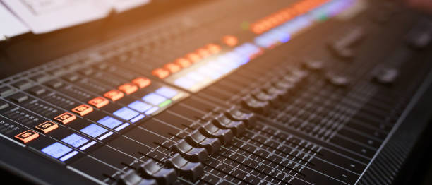 istock DJ mixing music on stage, concert 1360676875
