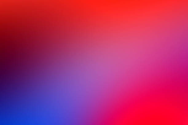 dégradé abstrait abstrait rouge bleu couleur transit coloré verre dépoli effet arrière-plan - red photos et images de collection