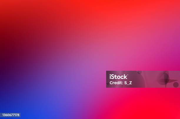 Blurred Abstract Red Blue Gradient Color Transit Colourful Frosted Glass Effect Background Stock Photo - Download Image Now