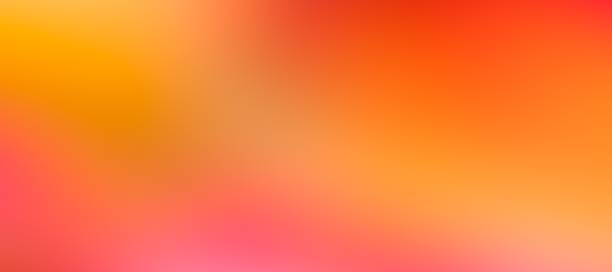 borroso abstracto amarillo naranja degradado color tránsito colorido efecto vidrio esmerilado fondo - aura fotografías e imágenes de stock