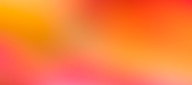 blurred abstract yellow orange gradient color transit colourful frosted glass effect background - aura imagens e fotografias de stock