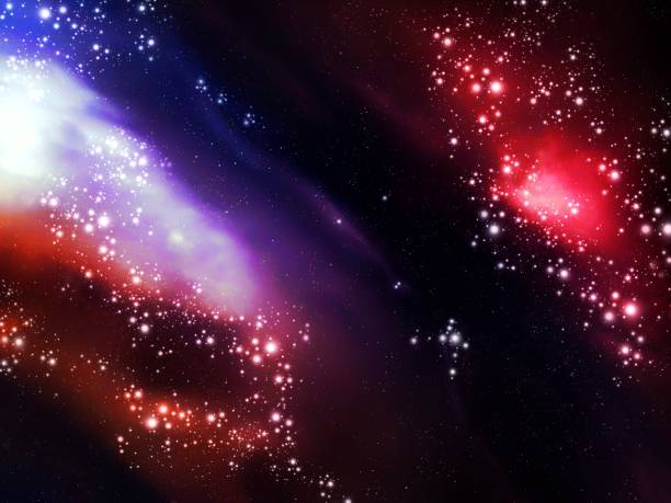 istock Universe with nebula and stars. Colorful cosmos with stardust. 1360681146