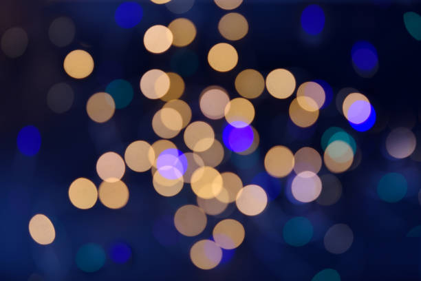 istock Blurred abstract background lights, beautiful Christmas. 1360682257