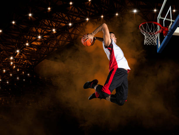 basketball player players in action - basketball sport storm star imagens e fotografias de stock