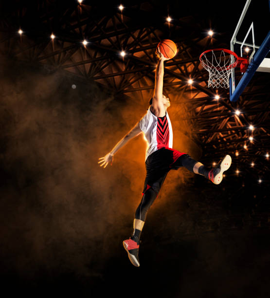 basketball player players in action - basketball sport storm star imagens e fotografias de stock