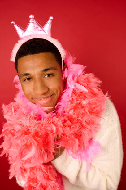 istock A dark-skinned man getting dressed for the new year party 1360689156