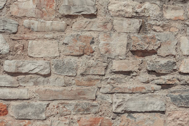 istock Stone wall texture. Grunge close up background in warm calm colors. 1360692961