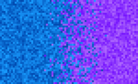 Blue vs Purple Abstract Pixel Background