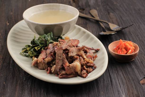 istock Sei Sapi, Stir Fry Smoked Beef with Sambal Matah 1360699360