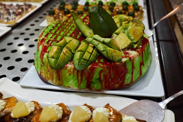 istock Various desserts in candy bar food buffet 1360701636
