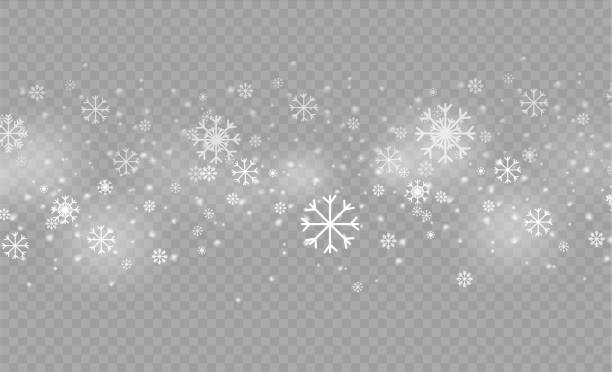 schneefall, schneeflocken, weihnachtsschnee oder schneesturm - snow wind overlay stock-grafiken, -clipart, -cartoons und -symbole