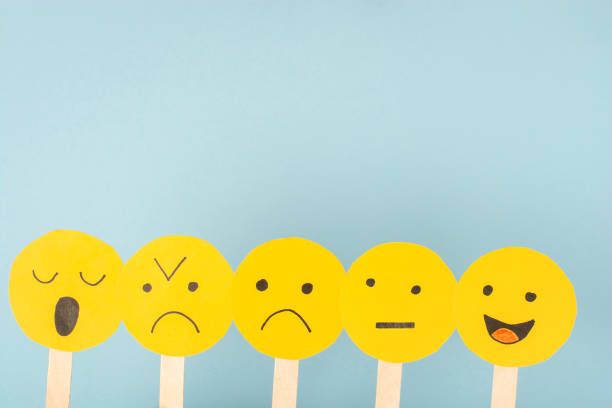 istock Paper circles with human emotions 1360709685