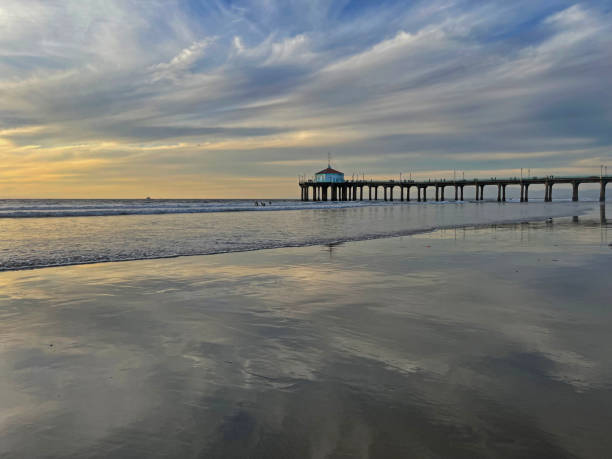 istock Low Tide in Manhattan Beach, California 1360710353