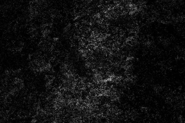 istock Dark gray grunge texture on black concrete wall for background 1360711722