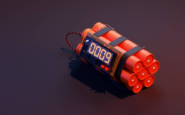 timebomb made of dynamite 3d render timebomb made of dynamite 3d render sabotage stock pictures, royalty-free photos & images