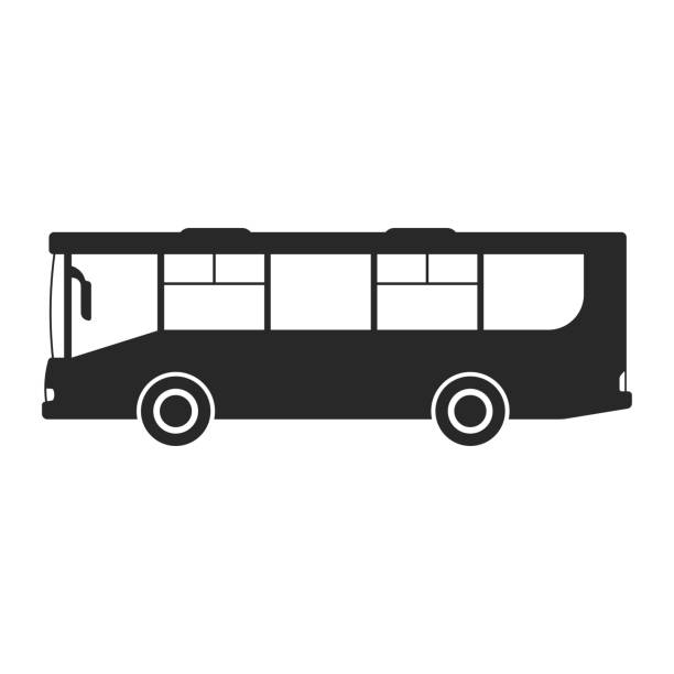 Vector De Pasajeros Mini Autobús Urbano Vectores Libres de Derechos - iStock