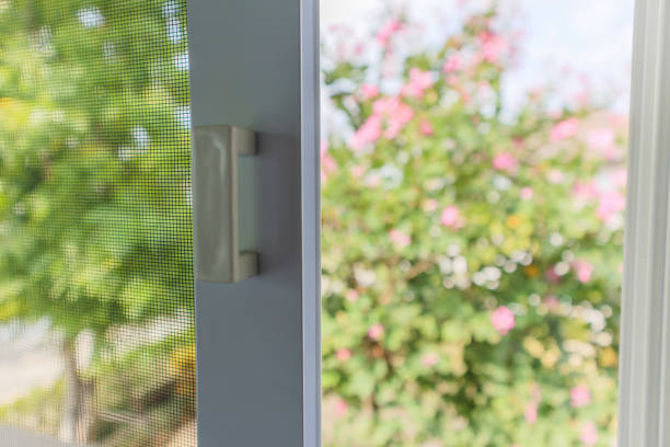 istock mosquito net wire screen on house window protection against insect 1360745115