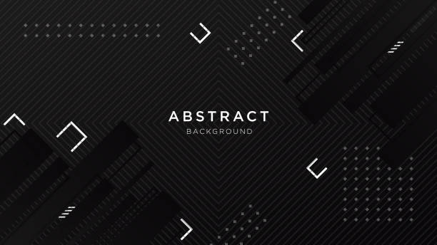 Abstract dark black gradient geometric shape background. Modern futuristic background. Can be use for landing page, book covers, brochures, flyers, magazines, any brandings, banners, headers, presentations, and wallpaper backgrounds Abstract dark black gradient geometric shape background. Modern futuristic background. Can be use for landing page, book covers, brochures, flyers, magazines, any brandings, banners, headers, presentations, and wallpaper backgrounds vector pattern striped internet stock illustrations