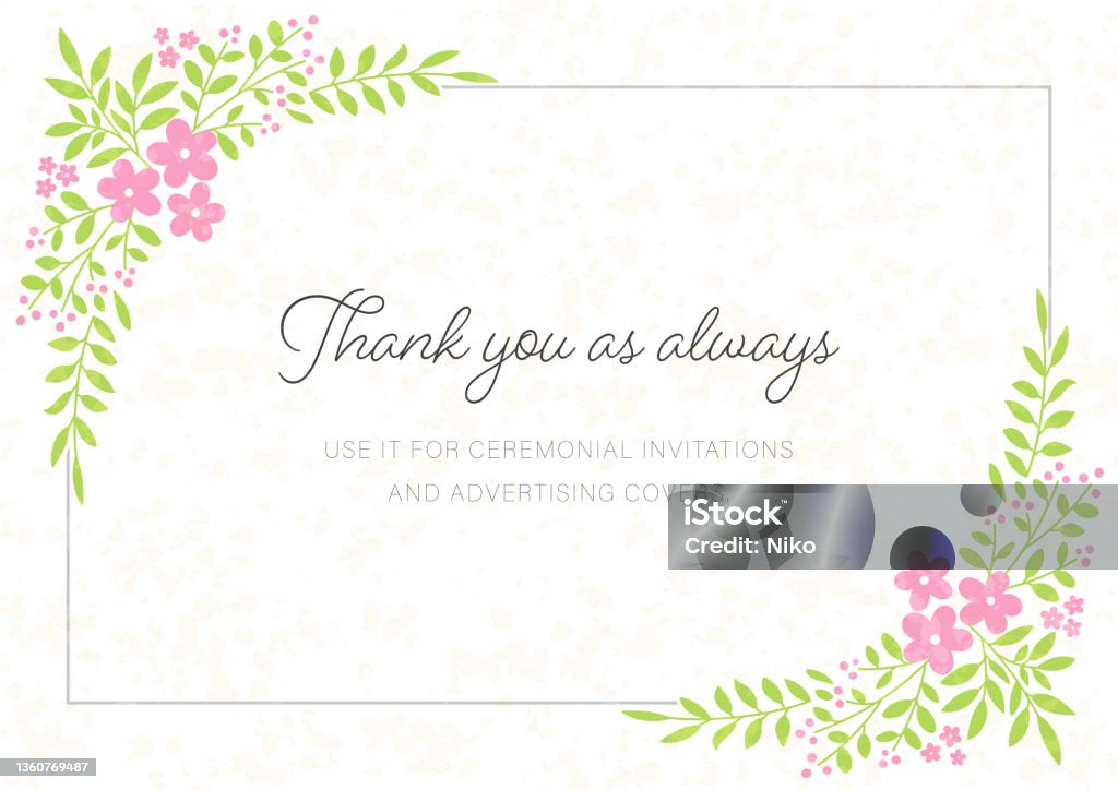 Card Frame Sample Printfloral Frame For Card Design Stock Illustration - Download Image ...
