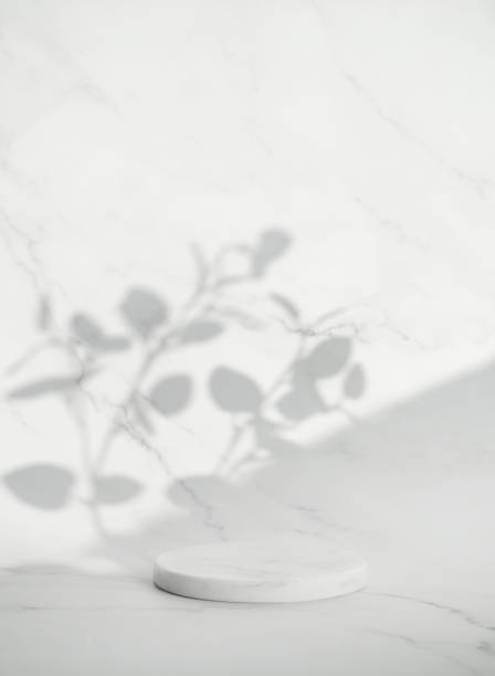 The platform and marble background for the product shoot