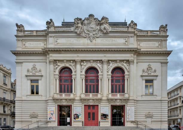 sète - edifício de teatro - fotografias e filmes do acervo