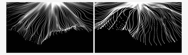 Abstract grid design. Vector illustration in technology style. Can be used for science, chemistry or education.