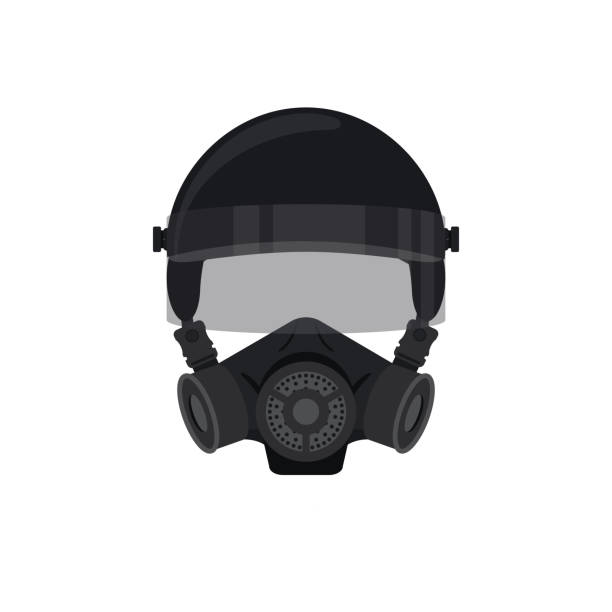Russian spetsnaz steel helmet for tactical military. Vector illustration in eps10 format for you and your design. spetsnaz stock illustrations