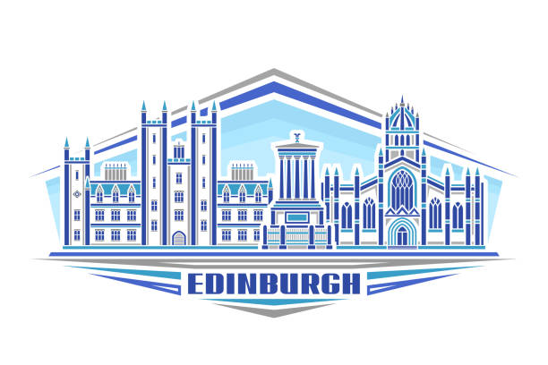 vektorillustration von edinburgh - university of manitoba stock-grafiken, -clipart, -cartoons und -symbole