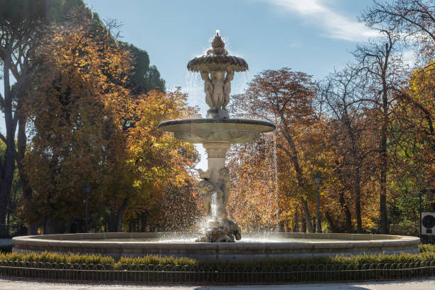istock walk from Retiro Park in Madrid, in autumn, Sapin 1360792108