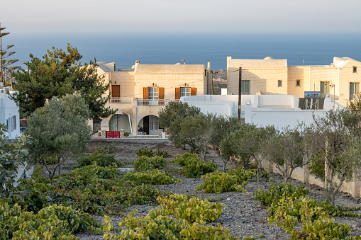 Holiday Villa at Pyrgos Kallistis on Santorini in South Aegean Islands, Greece