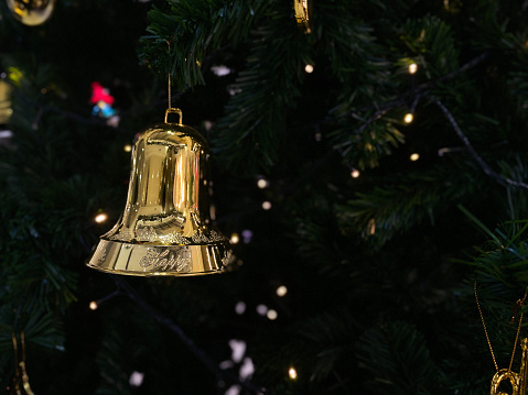 Christmas bell on the Christmas tree